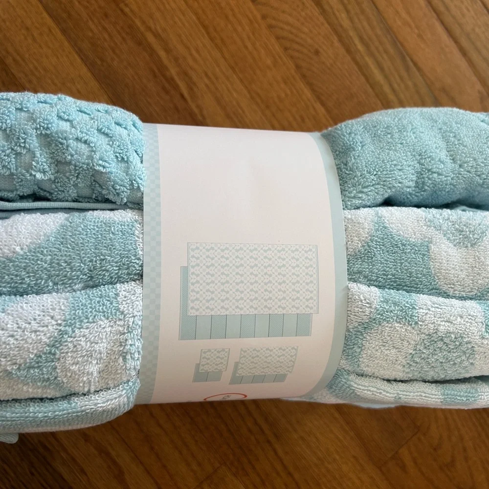 Caro Home 6-Piece Bath Towel Set - Light Blue